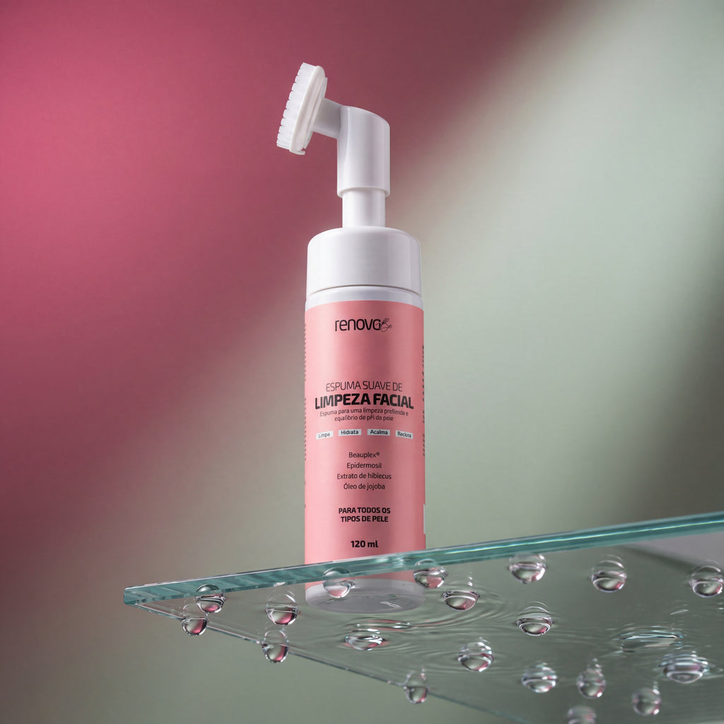 Espuma Suave de Limpeza Facial - Para Todos os Tipos de Pele