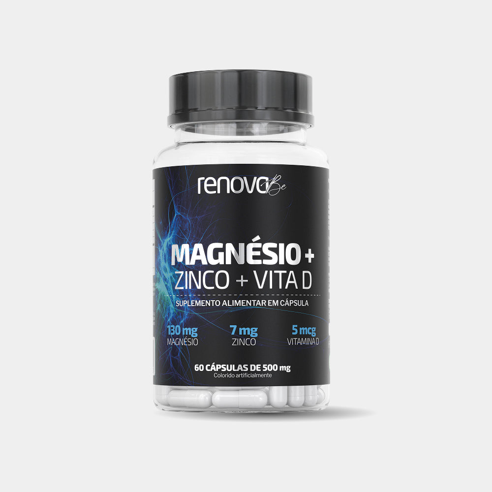 Magnésio + Zinco e Vitamina D