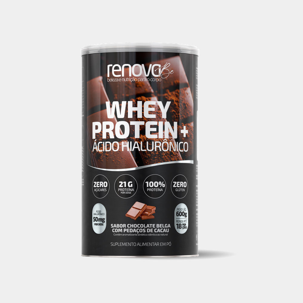 Whey Protein e Ácido Hialurônico - Chocolate