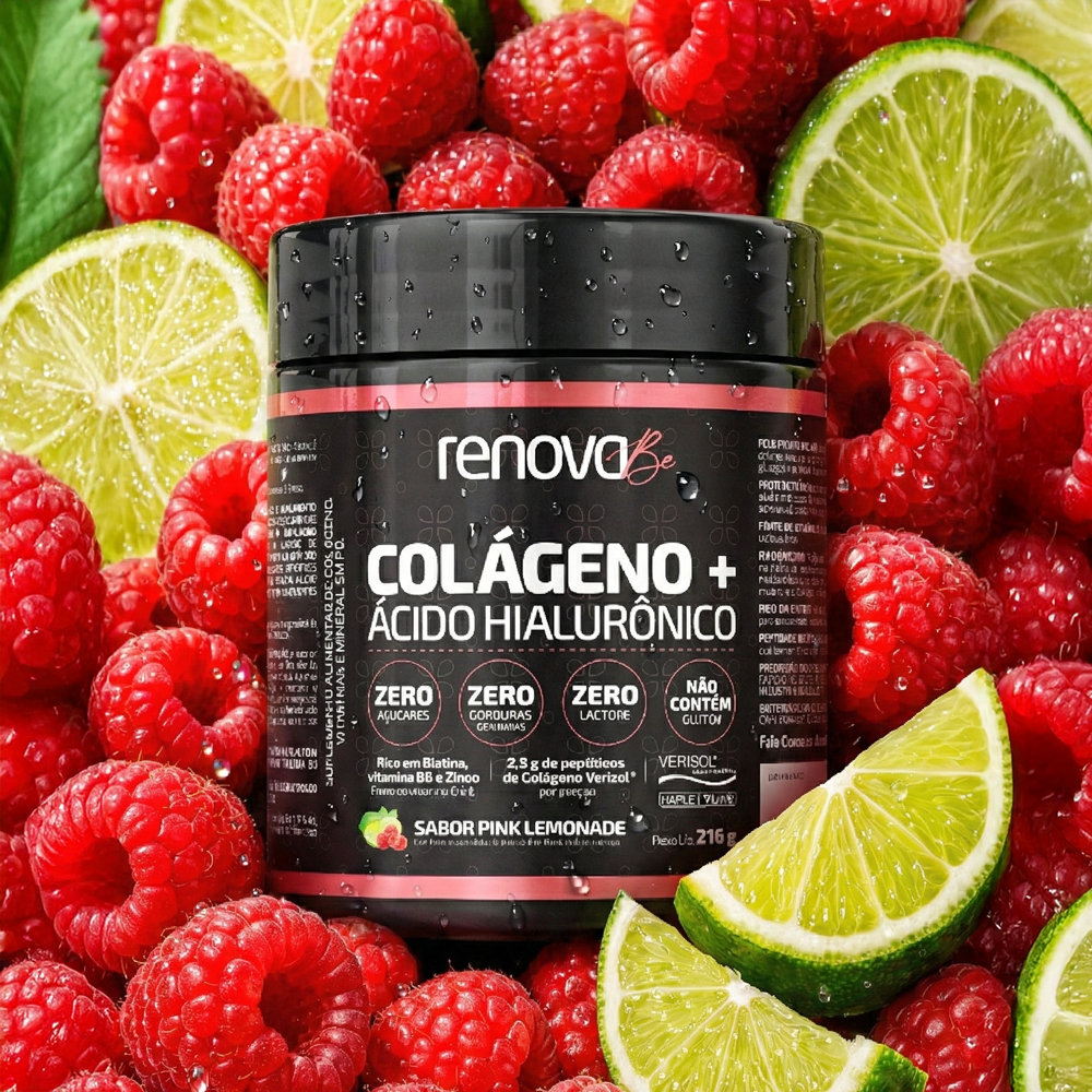 Colágeno Verisol® + Ácido Hialurônico - Pink Lemonade