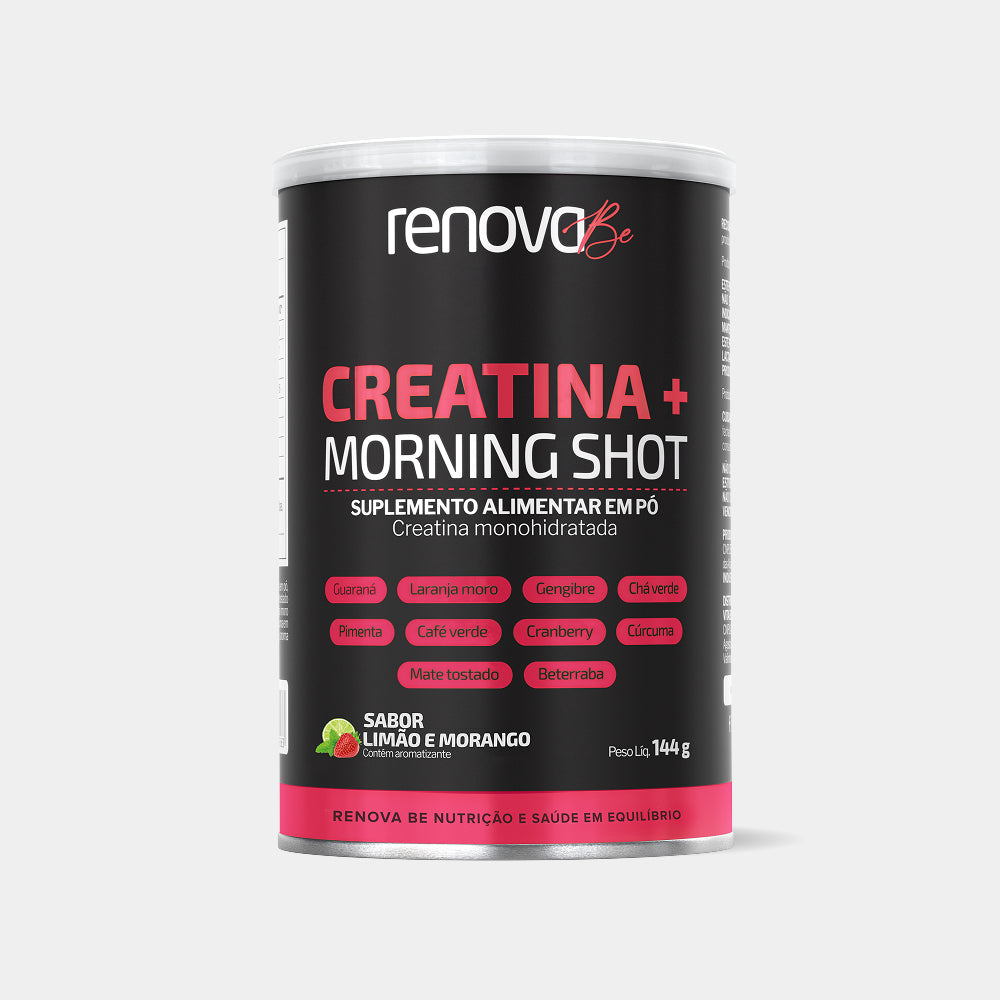 Creatina + Morning Shot - Limão com Morango