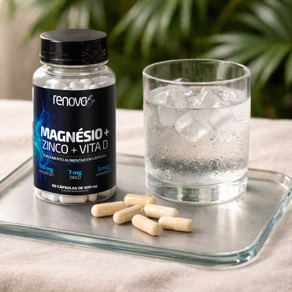 Magnésio + Zinco e Vitamina D